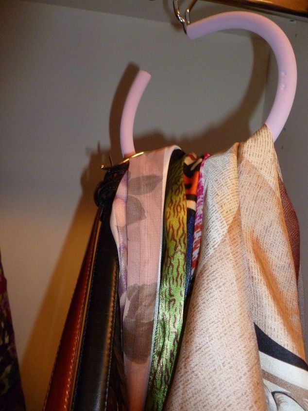 closet organization, cleaning tips, closet, organizing, storage ideas, Scarf and belt hanger Discount store