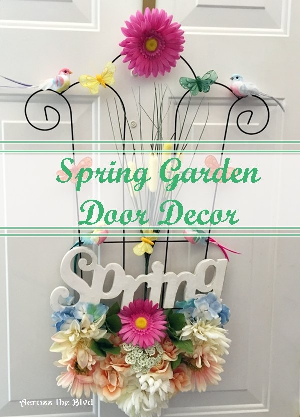 decoracin de puertas de jardines de primavera