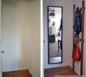 how to make an easy coat rack for a tiny entryway, foyer, how to, organizing, woodworking projects