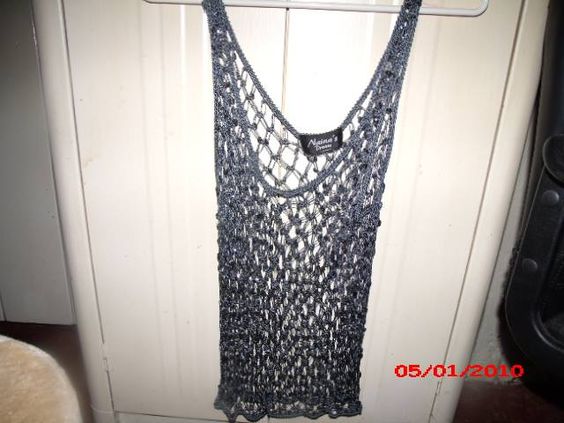how can i repurpose this clothing that i don t wear anymore, Mesh and sequined shirt