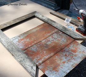 fixer upper inspired wall decor junkin at it s best, diy, repurposing upcycling, roofing, wall decor, woodworking projects