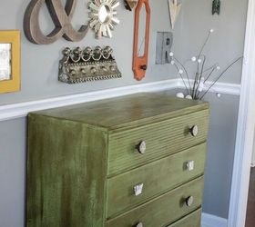ugly green chest gets beautiful makeover, chalk paint, painted furniture