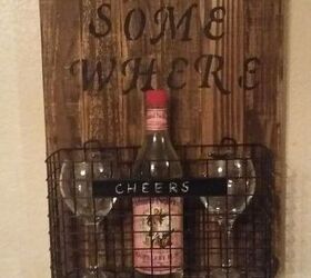 mini wine bar on the wall, diy, organizing, storage ideas, woodworking projects