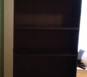 simple and cheap bookcase makeover, home decor, painted furniture