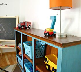 re purposing a dining room built in hutch into playroom toy shelves, entertainment rec rooms, painted furniture, repurposing upcycling, shelving ideas
