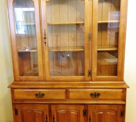 china hutch repurposed into a flat screen tv stand, Before picture of china hutch