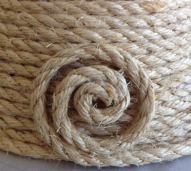 coiled sisal rope basket with lid, crafts, diy, how to, organizing, storage ideas