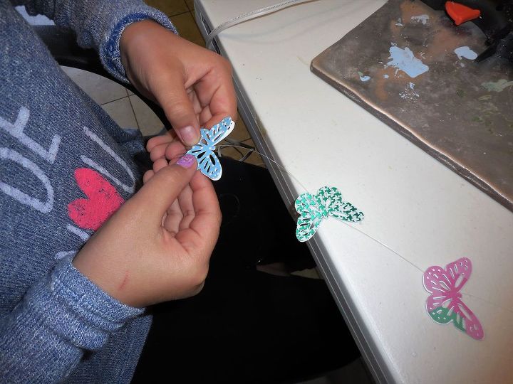 mariahs butterfly mobile, crafts, how to