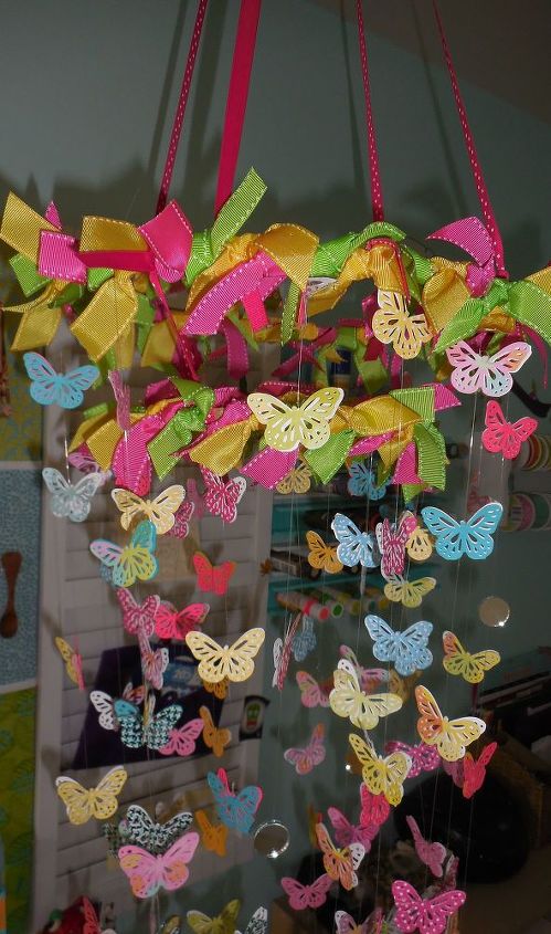 mariahs butterfly mobile, crafts, how to