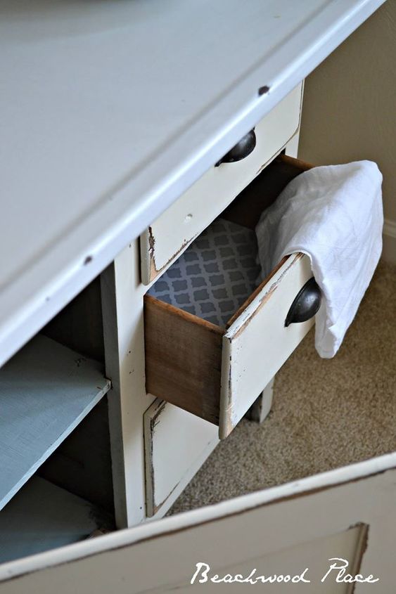 hoosier makeover, chalk paint, painted furniture