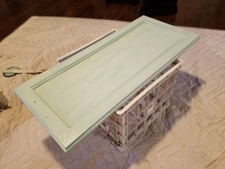 the 1 cabinet tray, crafts, kitchen cabinets, repurposing upcycling, Using leftover paint No extra to spend