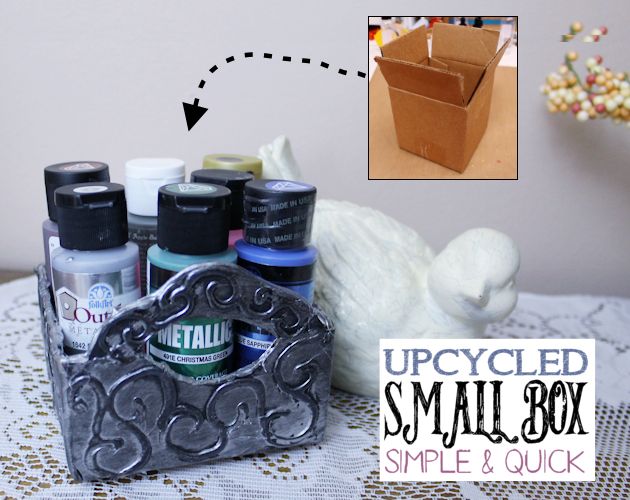 celtic style box upcycle, crafts, organizing, repurposing upcycling