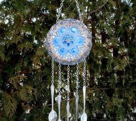 17 reasons to drop everything and buy cheap thrift store dishes, Craft an upcycled wind chime for the porch