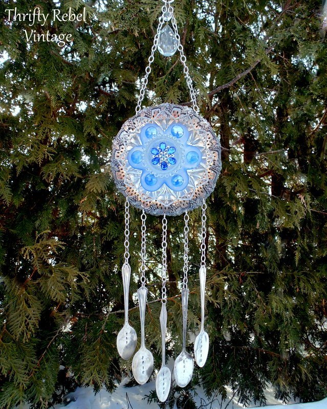 17 reasons to drop everything and buy cheap thrift store dishes, Craft an upcycled wind chime for the porch