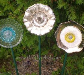 17 reasons to drop everything and buy cheap thrift store dishes, Make large glass flowers for your garden