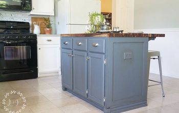 How to Update a Builder-Grade Kitchen Island With Trim and Paint
