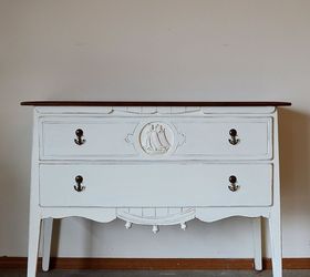 before and after a unique nautical dresser, painted furniture