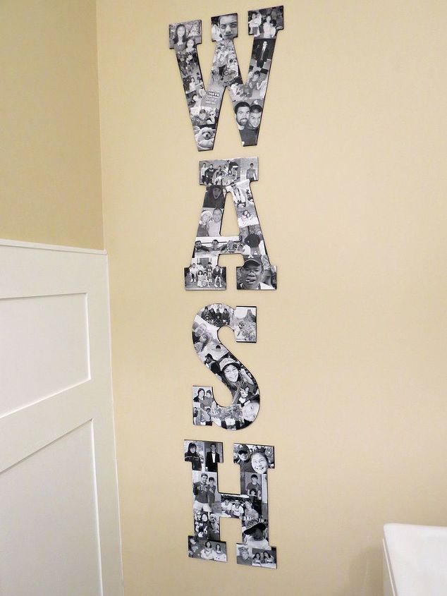 s 11 easy updates that will make you love your laundry room, laundry rooms, Add some fun art to the boring walls