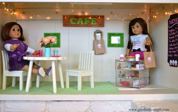  DIY American Girl Cafe & Bakery (dentro de um armário)