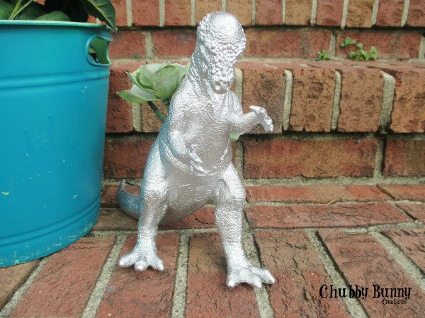 awesome dinosaur planter, container gardening, crafts, flowers, gardening, how to, repurposing upcycling, succulents