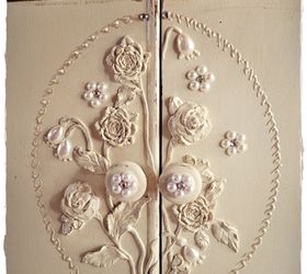 working with appliques on nightstands, how to, painted furniture, repurposing upcycling