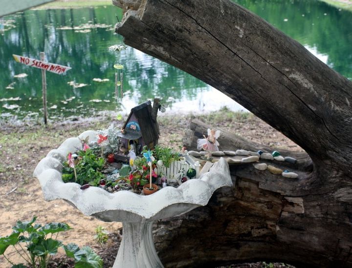 fairy garden at hawk s creek, crafts, gardening, WELCOME HOME