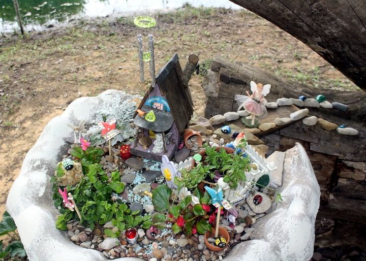 fairy garden at hawk s creek, crafts, gardening, ALL CREATURES GREAT AND SMALL
