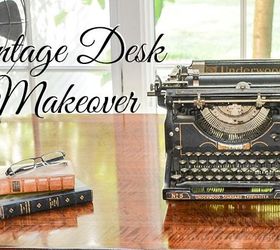 vintage desk makeover, chalk paint, home office, painted furniture, repurposing upcycling