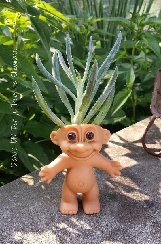 s the 15 tiniest succulent ideas we ve ever seen, flowers, gardening, succulents, These itty bitty troll doll planters