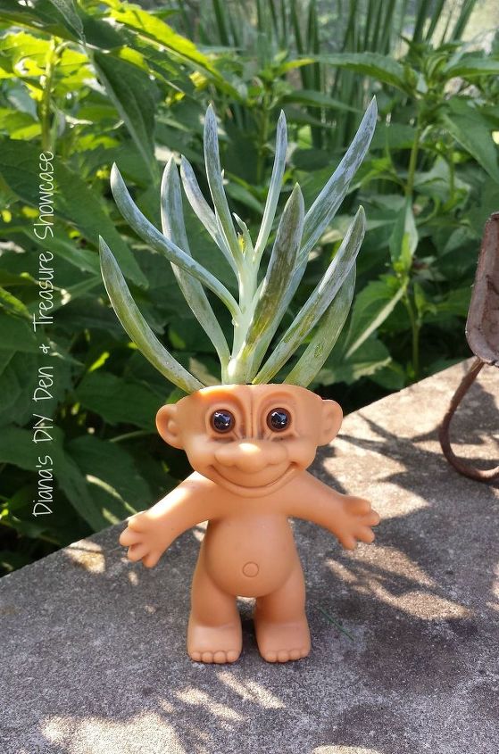 s the 15 tiniest succulent ideas we ve ever seen, flowers, gardening, succulents, These itty bitty troll doll planters