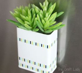 s the 15 tiniest succulent ideas we ve ever seen, flowers, gardening, succulents, This faux succulent magnet from a spice can