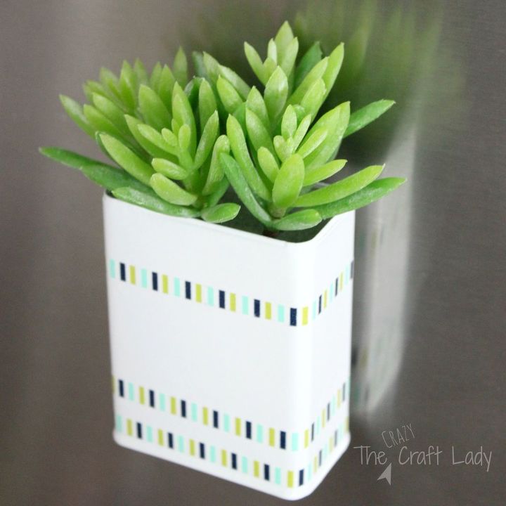 s the 15 tiniest succulent ideas we ve ever seen, flowers, gardening, succulents, This faux succulent magnet from a spice can