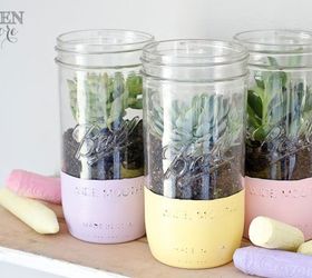 s the 15 tiniest succulent ideas we ve ever seen, flowers, gardening, succulents, These light chalky succulent jars