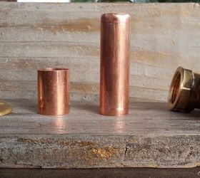 i m plumb crazy about these copper pipe candle holders, plumbing, repurposing upcycling, rustic furniture, wall decor