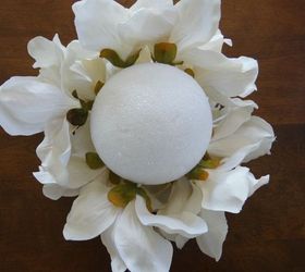 magnolia flower ball diy, crafts, flowers