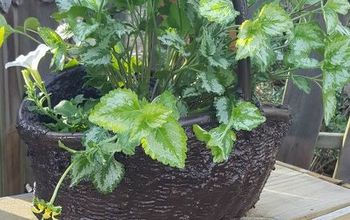 Turn Your Wicker Basket Into a Hypertufa Concrete Garden Basket