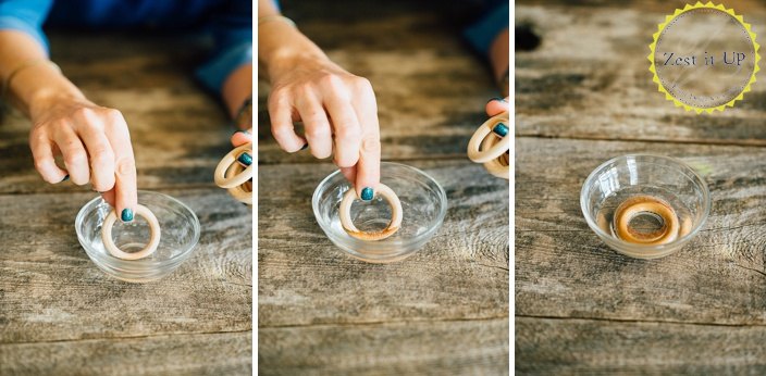 soothing diy wooden baby teething rings, crafts