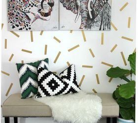 diy confetti accent wall, crafts, home decor, painting, wall decor