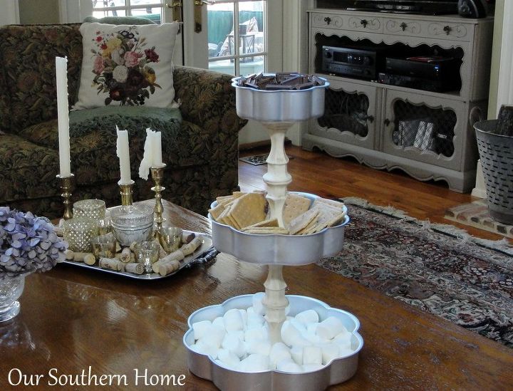 s 14 hidden home decor gems you can find in any dollar store, home decor, repurposing upcycling, Glass candlesticks are great for tiered trays