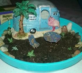 13 awesome ways to reuse a terra cotta saucer, Fill a saucer with a fairy garden