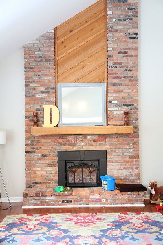 easy fireplace fix work was already done, chalk paint, fireplace makeovers, fireplaces mantels
