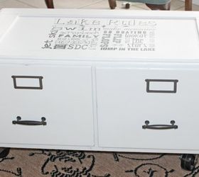 antique file cabinet coffee table, diy, painted furniture, repurposing upcycling