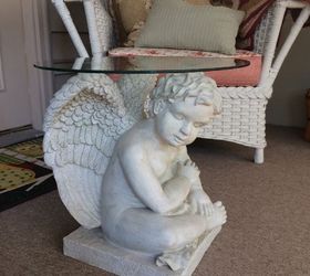 repurposed garden statuary, Hanging out in the garden room