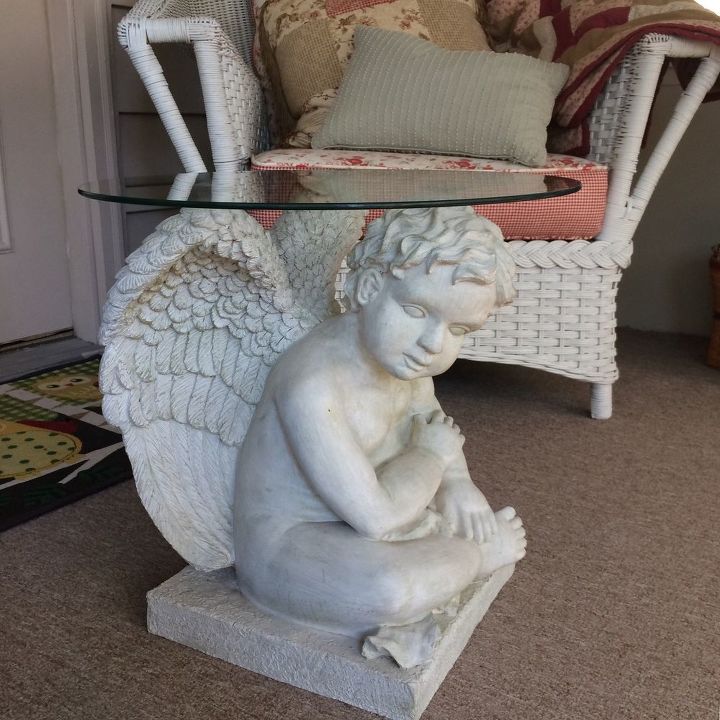 repurposed garden statuary, Hanging out in the garden room