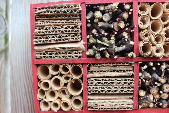 diy mason bee house from a thrift find