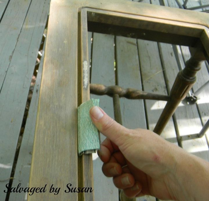 how to remove pressed cane, diy, how to, painted furniture
