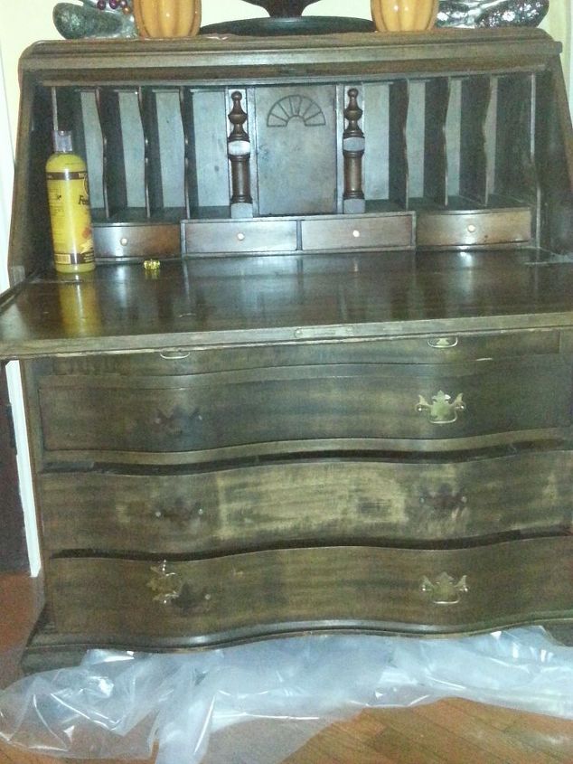 Old Secretary Desk Gets New Life Hometalk Old Secretary Desk Gets New Life Hometalk