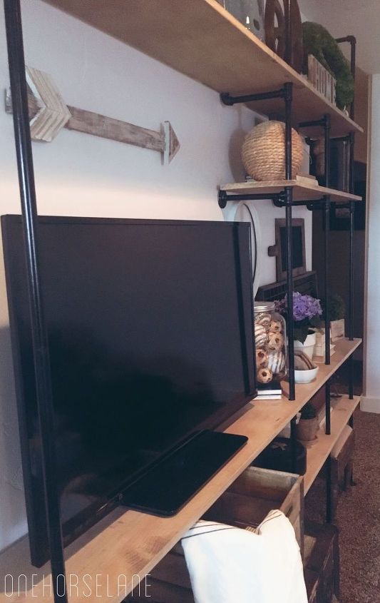 Easy Diy Industrial Farmhouse Shelves Hometalk