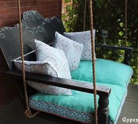 s 15 budget outdoor updates to turn your yard into a relaxing getaway, outdoor furniture, outdoor living, Make a soothing porch swing from old scraps