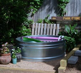 s 15 budget outdoor updates to turn your yard into a relaxing getaway, outdoor furniture, outdoor living, Put a stock tank in your yard for a DIY pool